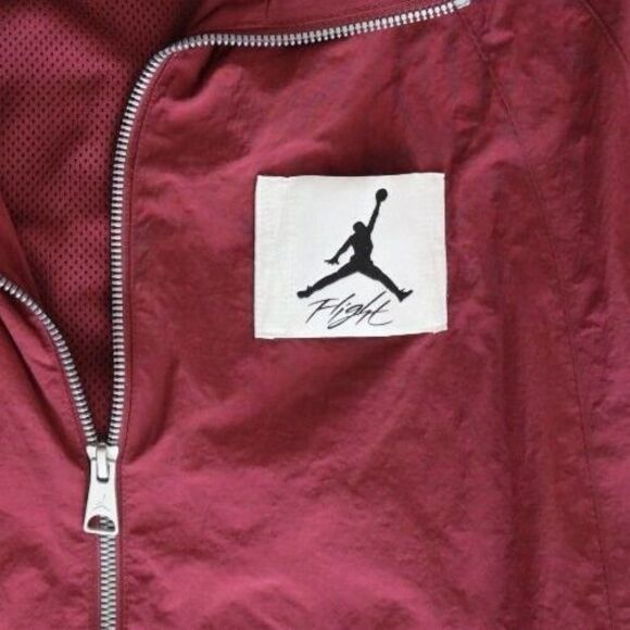 Jordan DQ7336 Men's Sz L Cherrywood Red Essentials Statement Warm-Up Jacket - Picture 4 of 11